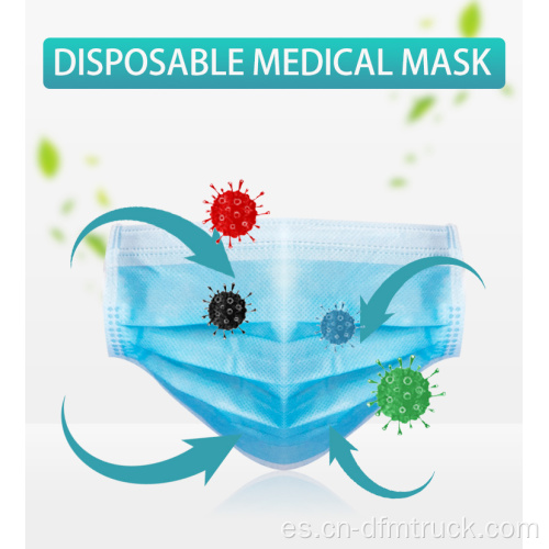 Disposición mascarilla protectora médica en stock